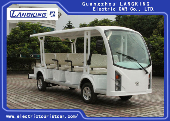 China Mini Gesloten 14 Zetels Elektrische Sightseeingsauto met het het Hoge Lichaam &amp; Dak van het Effectfiberglas leverancier