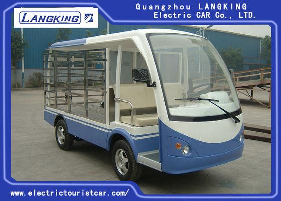 China 2 Seater-Blauwe/Witte ADC 48V 5KW van de Golfkar Elektrisch Nutskarren met Ladingsdoos leverancier