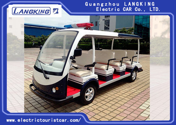 China 11 Elektrische voertuig van het de Patrouillewagennut van Seater 72V/5.5KW het Elektrische met Groot Licht op Bovenkant leverancier