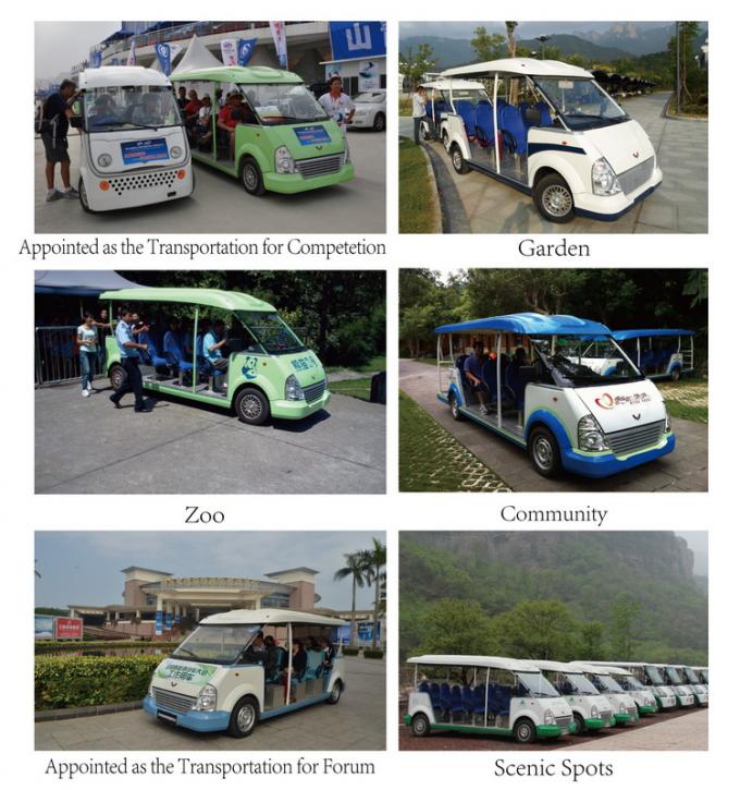 Populaire Vlotte Drijf Elektrische Toeristenauto voor Passagiersvervoer 0