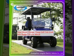 Nieuwe elektrische Chinese goedkope golfclub kleine mini buggy wagen auto voertuig