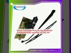 Elektrische golf buggy onderdelen stadsbus voorruit overlapped wipper assemblage 12V en 24V