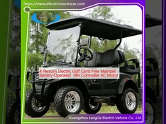 4 personen elektrische golfkarretjes gratis onderhoud accu 48v controller wisselstroommotor