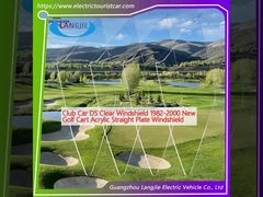 Club Car DS Duidelijke voorruit 1982-2000 Nieuwe golfkar Acryl rechte plaat voorruit
