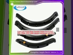 Golfkarretje voorste achterste vlammen voor EZGO RXV 2008-2015 met metalen hardware set van 4