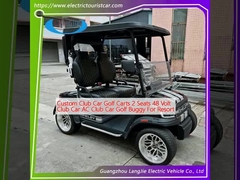 Custom Club Car Golf Carts 2 zitplaatsen 48 Volt Club Car AC Club Car Golf Buggy For Resort