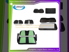 Warm verkoop PU leer voor en achter Golf Cart Club Auto General Motors Zitbedekking Lededraai