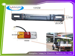 Achterluchten voor de achterbumper van de Marshell worden gebruikt voor elektrische toeristische auto's en patrouillewagens.