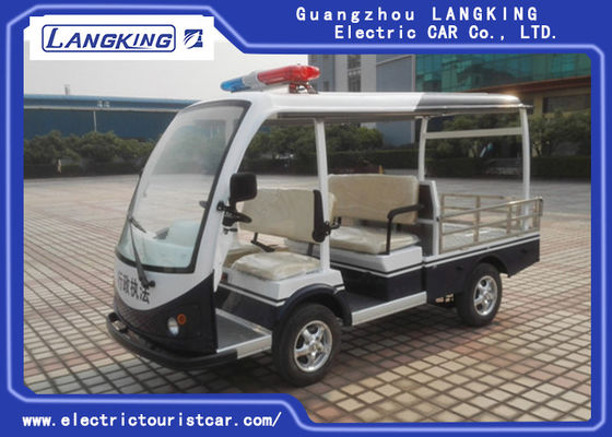 China 4 steekt de Elektrische Patrouillewagen van Seater voor de Auto van de Veiligheidscruise voorzichtig voor Toevlucht aan leverancier