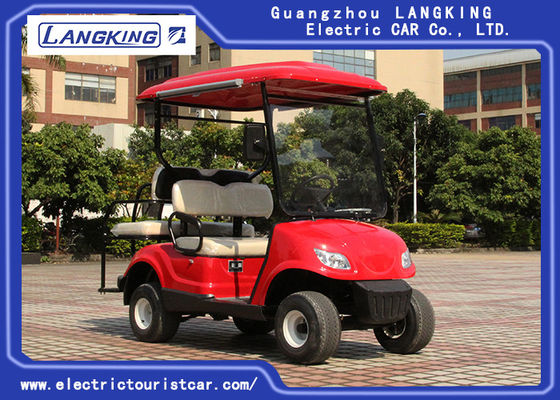 China Vierwielige Elektrische Golfkarren met 2 AchterdieZetels door Vrije het Onderhoudsbatterij 8V*6PCS worden aangedreven van 48Volt leverancier