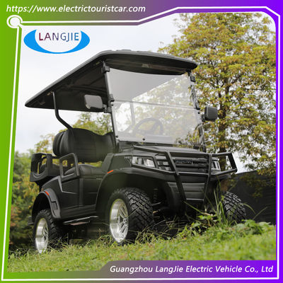 Goede prijs. 4 zitplaatsen AC motor elektrische jachtwagen 2 rijen voor bruiloft 30% klimmogelijkheid online