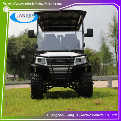 Goede prijs. 4 personen 48V batterij elektrische auto's met zwarte stoel nul uitstoot elektrische jachtwagen online