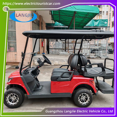 Goede prijs. 4 zitplaatsen elektrische voertuigen met lage snelheid 4 wielen elektrische golfkar voor toeristen auto huren online