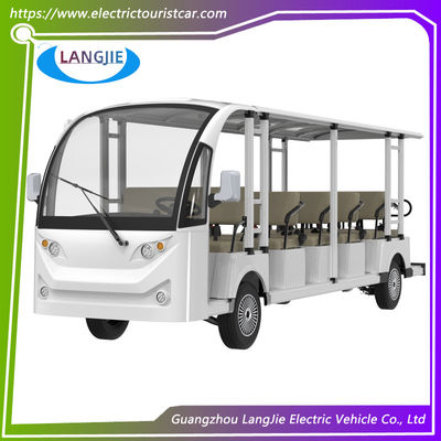 Goede prijs. 17 personen 72 V wisselstroommotor 4 wielen elektrische toeristische voertuigen voor stadswandelstraat online