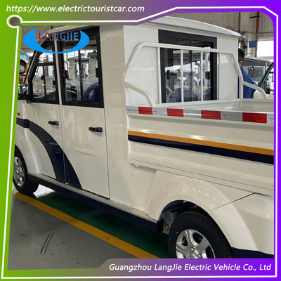 Goede prijs. 5 zitplaatsen elektrische pick-up auto met alarmlamp voor de stad wandelstraat online