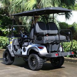 Goede prijs. Electric Golf Cart with 14-inch Off-road Tires Q235 High-strength Chassis and 10-inch Multimedia Display online