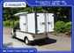 2 Vrachtwagen van de persoons de Witte Mini Elektrische Lading met de Doos650kg 48v 3kw gelijkstroom Motor van de Roestvrij staallading leverancier