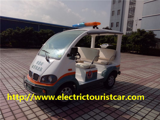 Elektrische karren Vier van Patrouillewagen/Golf motor van Passagiers de Zachte Seat 48V/3KW gelijkstroom voor Luchthaven/School