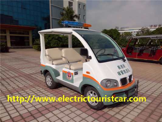 Elektrische karren Vier van Patrouillewagen/Golf motor van Passagiers de Zachte Seat 48V/3KW gelijkstroom voor Luchthaven/School