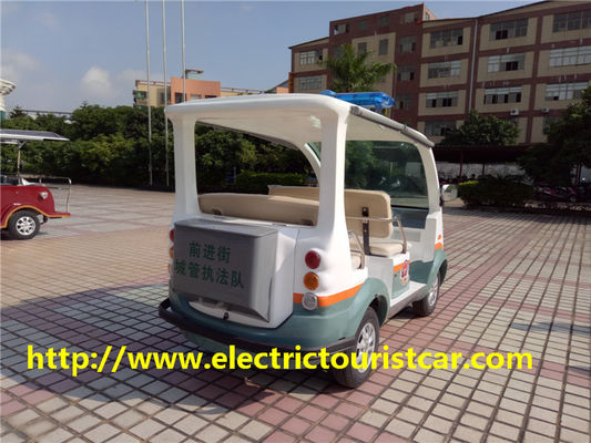 Elektrische karren Vier van Patrouillewagen/Golf motor van Passagiers de Zachte Seat 48V/3KW gelijkstroom voor Luchthaven/School