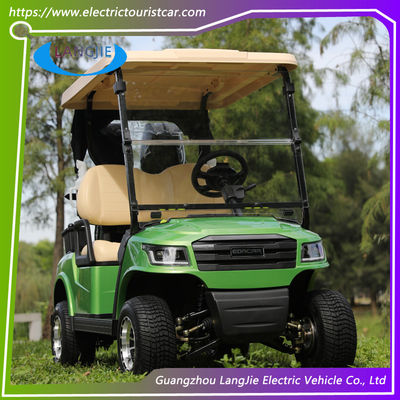 Gratis onderhoud Battery Electric Golf Club Cart 2 zitplaatsen 48 Spanning Met PC Voorruit