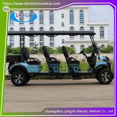 6 personen elektrische golfkarretjes mini-batterij bediende golf buggy veiligheid voor kinderen