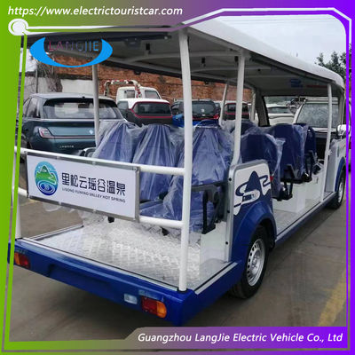 14 zitplaatsen Gas Passagiersbus 1.25L Gasoline Sightseeing Car Eco Friendly