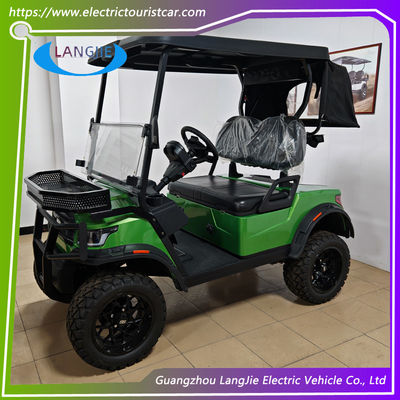 4 wielen elektrische golfkar 48V AC motor 2 zitplaatsen elektrische auto voor resort auto