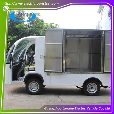 Cargo Type Airport Battery Powered 2 Seats Electric Baggage Cart Freight Car Voor het verzenden van voedsel