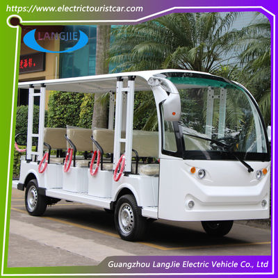 14 zitplaatsen Low Speed elektrische voertuigen AC 72V 7.5KW 4 Wheel Electric Golf Cart For Resort Car