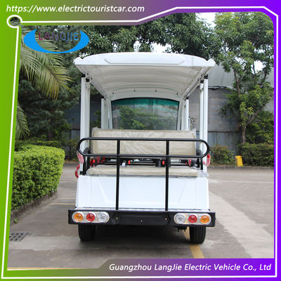14 zitplaatsen Low Speed elektrische voertuigen AC 72V 7.5KW 4 Wheel Electric Golf Cart For Resort Car