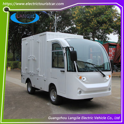 2 zitplaatsen Elektrische vrachtwagen AC Motor Elektrische Transit Van Voor Hotel Buggy Car Met Deur