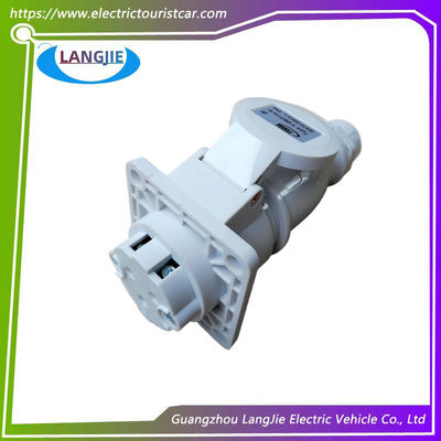 Lage spanning 2P 220V 32A Marshell Electric Sightseeing Car Y-20 Power Plug And Socket IP44 Bus