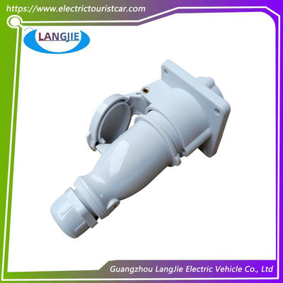 Lage spanning 2P 220V 32A Marshell Electric Sightseeing Car Y-20 Power Plug And Socket IP44 Bus