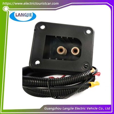Ezgo Golf Cart Charging Socket Vierkante TXT Socket Met Twee Ronde Gatcomponenten