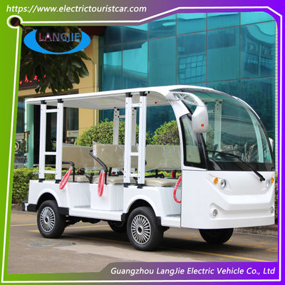 8 zitplaatsen Mini elektrische toeristische auto 48V aC motor Airport bagagewagen met dak voor resort