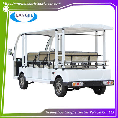 11 zitplaatsen Low Speed elektrische voertuigen 72V 7.5KW Mini Electric Sightseeing Car For Resort Car