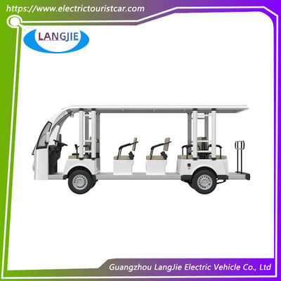 Elektrische pendelwagen 72V AC motor 14 passagiers Elektrische toeristische auto voor de campus