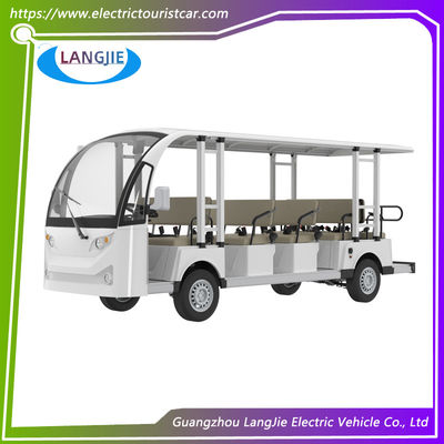 Elektrische pendelwagen 72V AC motor 14 passagiers Elektrische toeristische auto voor de campus