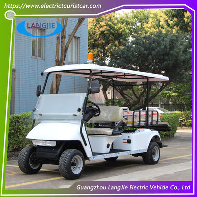 Resort Electric Utility Golf Cart 2 zitplaatsen + 1 bed Elektrische auto met bovenste licht voor luchthaven
