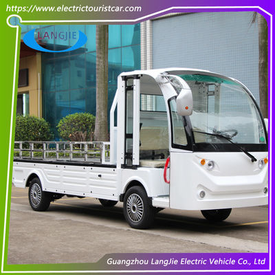72V 7.5KW AC motor elektrische bagagewagen met vrachtruck en 2 zitplaatsen golfwagen wit voor hotel