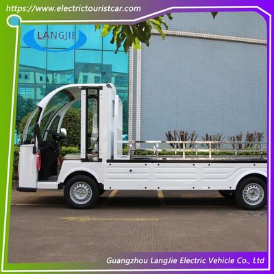 72V 7.5KW AC motor elektrische bagagewagen met vrachtruck en 2 zitplaatsen golfwagen wit voor hotel