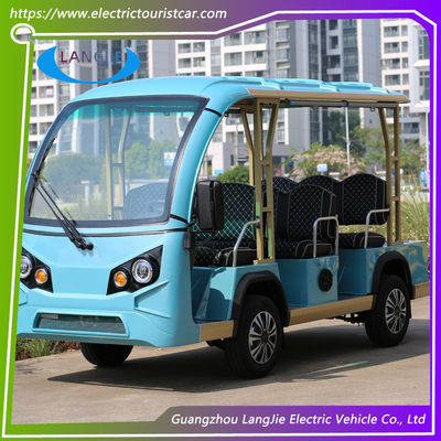 Goede prijs. 8 zitplaatsen Elektrische toeristische auto met een superieure cruisecapaciteit 48 volt 5 kW wisselstroommotor online