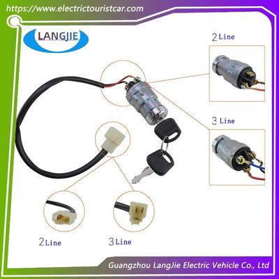Electric Sightseeing Car 2-Wire Ignition Switch Signal LVTONG Golf Cart 3-Wire Accessories
