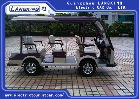 48V 8 Seater Elektrische Auto op batterijen, Comfortabele Straat Wettelijke Elektrische Karren