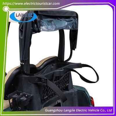 EZGO Vierwielige Golfkar Zwarte PVC Regenhoes Opvouwbaar