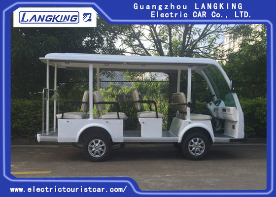Manier Witte 11 Persoon Elektrische Sightseeingsbus voor Hotel/Real Estate
