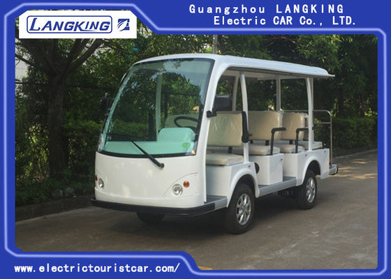 Manier Witte 11 Persoon Elektrische Sightseeingsbus voor Hotel/Real Estate