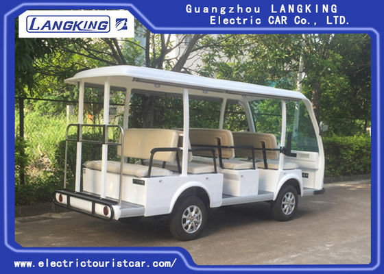 Manier Witte 11 Persoon Elektrische Sightseeingsbus voor Hotel/Real Estate