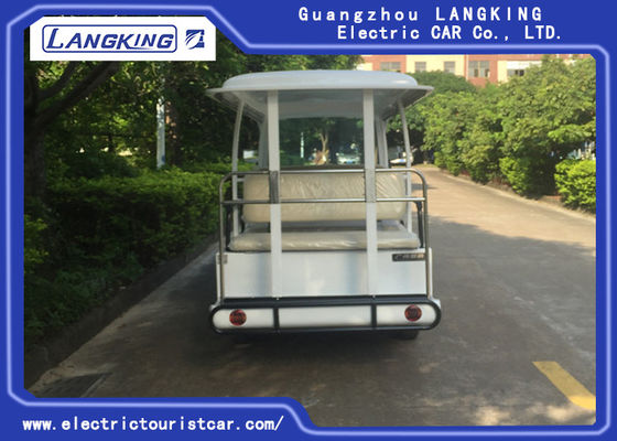 Manier Witte 11 Persoon Elektrische Sightseeingsbus voor Hotel/Real Estate